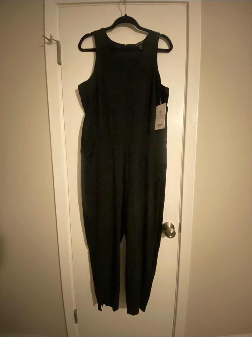 Athleta Black Sleeveless Tailored Jumpsuit NWT